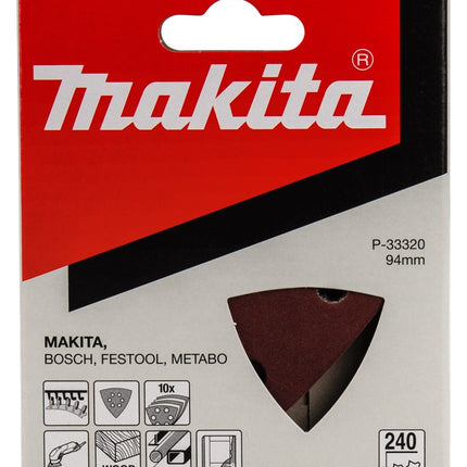 Makita Schuurpapier K240 94mm Schuurvel 3-K Red V. – P-33320