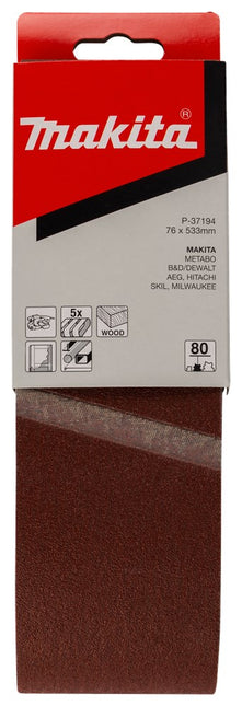 Makita Schuurband K80 533X76 Red – P-37194