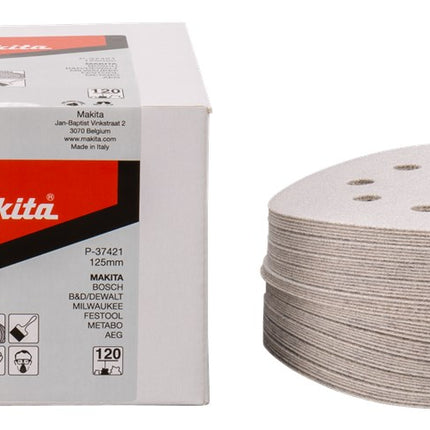 Makita Schuurschijf 125mm K120 White Velcro – P-37421
