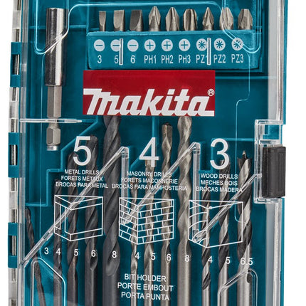 Makita BOOR-/schroefbitset 22-Delig Boren/schroefbit Set – P-44002