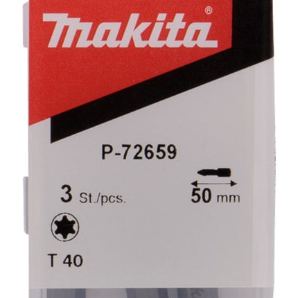 Makita SCHROEFBIT 50MM TR40 TORX  3ST