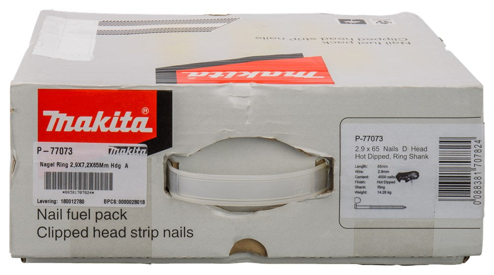 Makita Nagel Ring 2,9X7,2X65mm THV Hout 2,9X63mm – P-77073