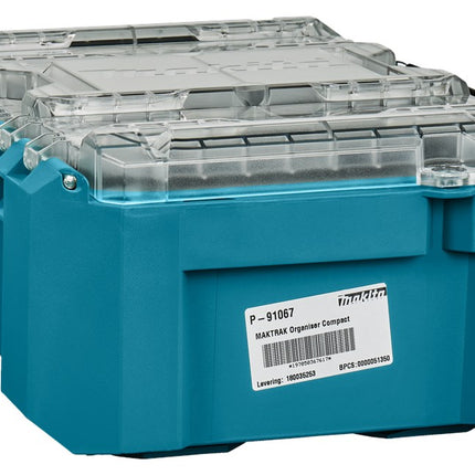 Afbeelding Makita gereedschapkoffer inzetbakjes P-91067