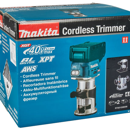 Makita RT001GM206 40V Max Boven- en Kantenfrees