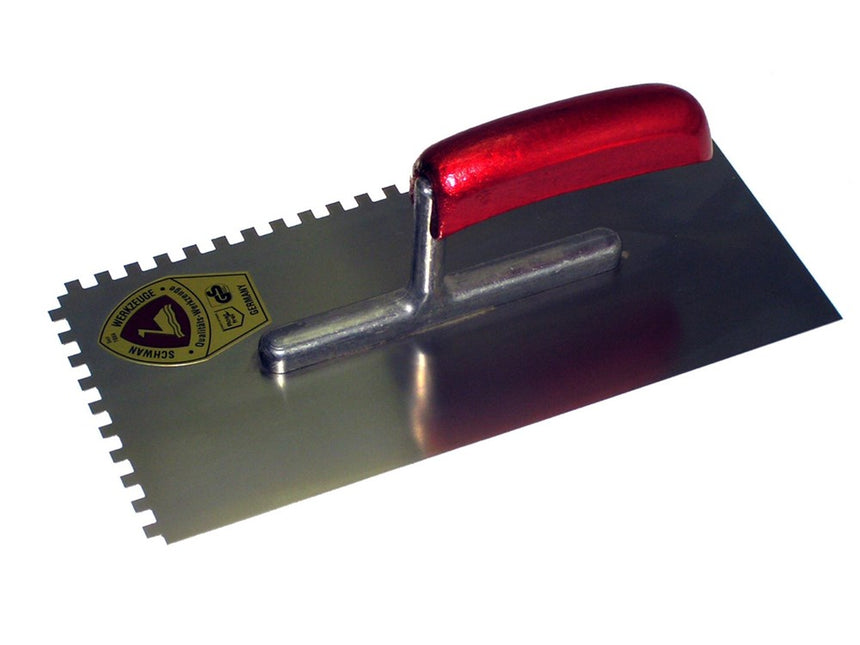 Schwan Plakspaan 2-Zijdig Getand RVS 10mm – 204011