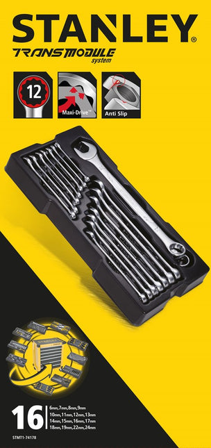 STANLEY TRANSMODULE RINGSTEEKSLEUTELSET 10-DELIG
