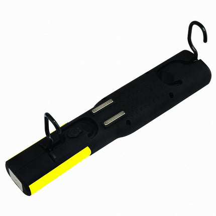 TAB1947 COB-LED looplamp met zaklamp, accu, 2 ophanghaken, magneten, zwenkende voet, USB