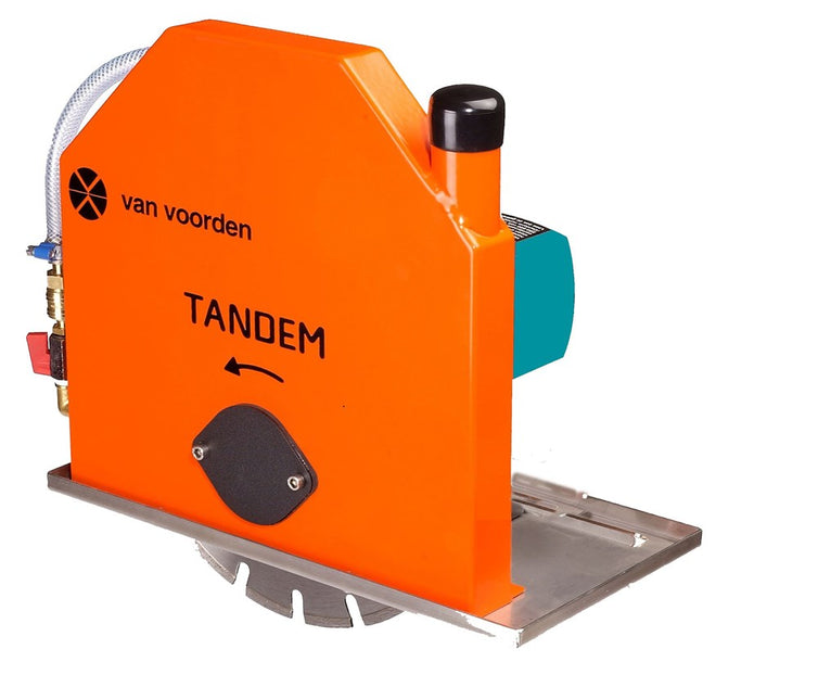 Van Voorden MUURSTEENZAAGMACHINE TANDEM-PRCD Ø350MM 2100W 230V INCL 2X DIAMANTZAAG Ø350/30MM