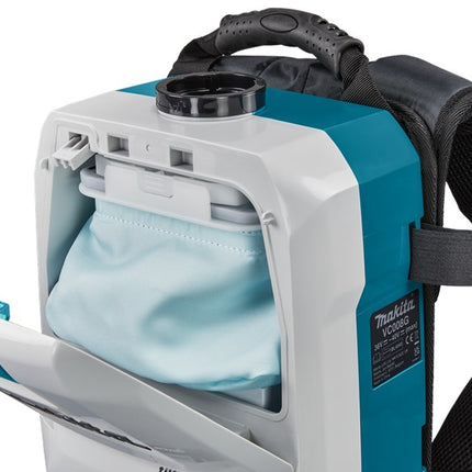 Afbeelding Makita 40 v max rugstofzuiger voor schoonmaak