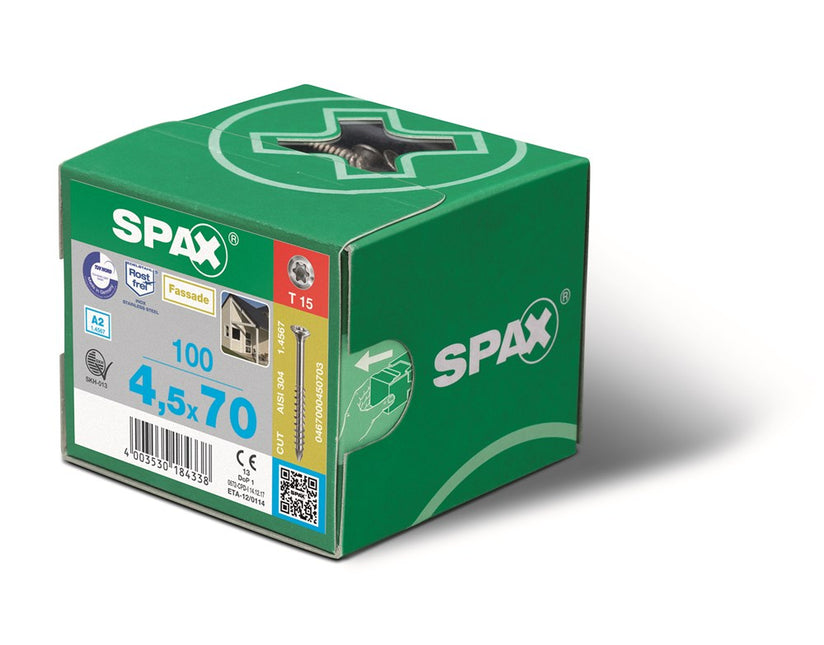 Verpakking SPAX nieuw