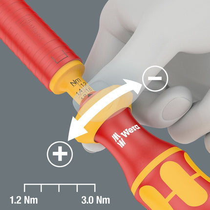 <b>Kraftform greep met instelbaar draaimoment voor elektriciens</b><br/>Eenvoudig met de hand in te stellen draaimoment.