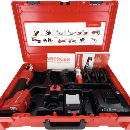 Rothenberger ROMAX NANO iJAWs SV Accu-Persmachineset 15-22-28mm 2Ah CAS - 1000005046