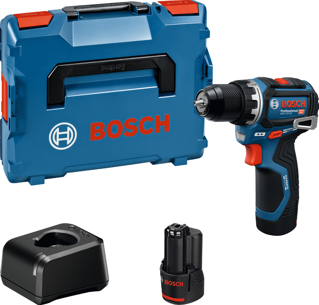 Bosch GSR 12V-32 SOLO ACCUSCHROEFBOORMACHINE  L-BOXX - 2X GBA 12V 2,0 Ah