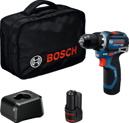 Bosch GSR 12V-32 SOLO ACCUSCHROEFBOORMACHINE  TAS - 2X GBA 12V 2,0 Ah
