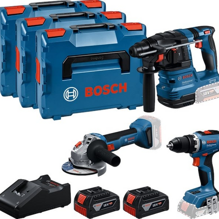 BOSCH 3-TOOLKIT 18V GSR+GBH+GWS