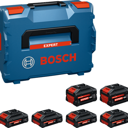 Bosch EXPERT EXBA18V 4×4,0Ah + 2×8,0Ah Accupack in L-Boxx - 1600A0373G