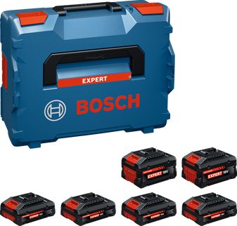 Bosch EXPERT EXBA18V 4×4,0Ah + 2×8,0Ah Accupack in L-Boxx - 1600A0373G