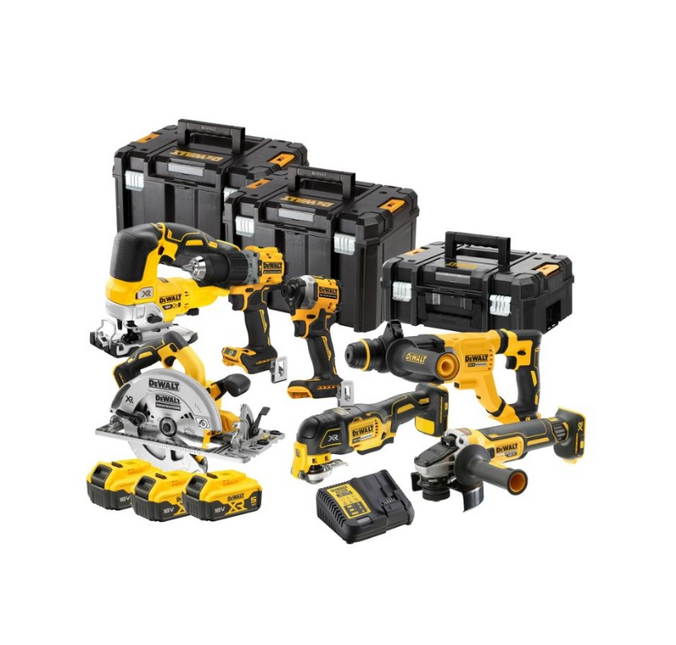 DeWalt DCK706P3T-QW 18V XR BRUSHLESS 7-DELIGE SET (DCD805 + DCF850 + DCS355 + DCH263 +