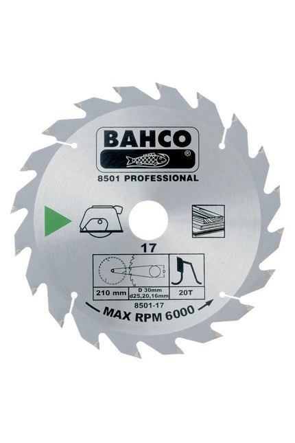 Bahco Cirkelzaag Hout 400X30mm 40T – 8501-40