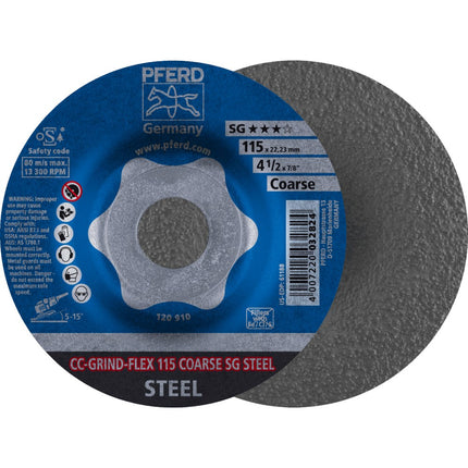 Afbeelding PFERD TOOLS afbraamschijf ergonomisch CC-GRIND-FLEX SG-STEEL