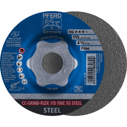 Afbeelding PFERD TOOLS afbraamschijf ergonomisch CC-GRIND-FLEX SG-STEEL
