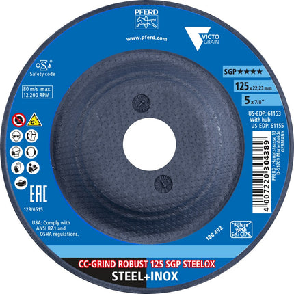 Afbeelding PFERD TOOLS cc-grind robust sgp steelox ???? CC-GRIND ROBUST 125 SGP STEELOX