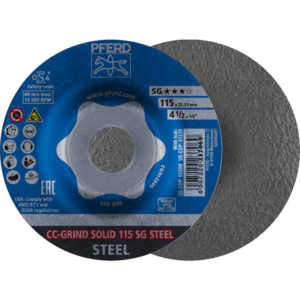Afbeelding PFERD TOOLS afbraamschijf ergonomisch CC-GRIND-SOLID SG-STEEL