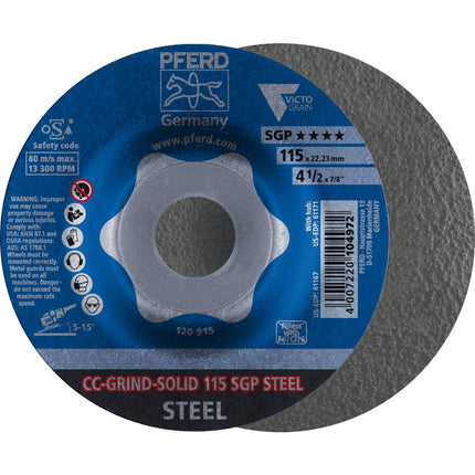 Afbeelding PFERD TOOLS afbraamschijf ergonomisch CC-GRIND-SOLID SGP