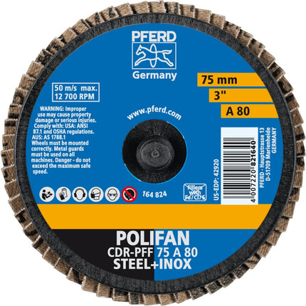 Afbeelding PFERD TOOLS lamellenschijf, vlak CD/CDR PFF A