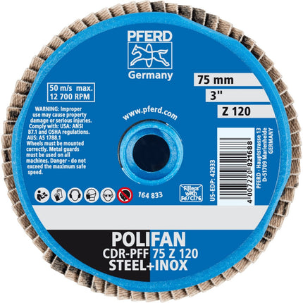 Afbeelding PFERD TOOLS lamellenschijf, vlak CD/CDR PFF Z