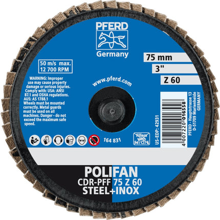 Afbeelding PFERD TOOLS lamellenschijf, vlak CD/CDR PFF Z