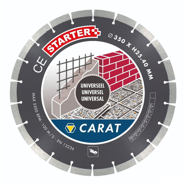 Carat 5X Diamantzagen in Koffer Universeel CE Starter Ø350 X 25,40mm – CES3504A21