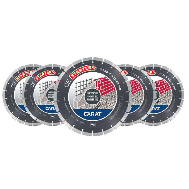Carat 5X Diamantzagen in Koffer Universeel CE Starter Ø350 X 25,40mm – CES3504A21