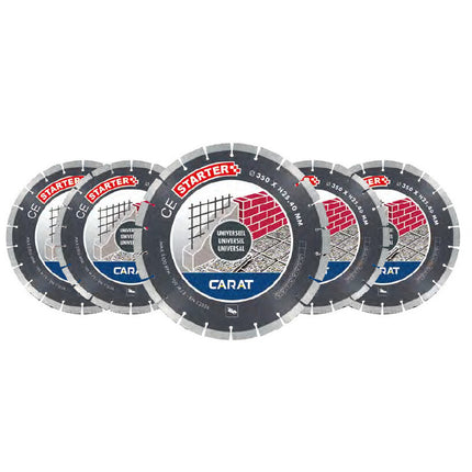 Carat 5X Diamantzagen in Koffer Universeel CE Starter Ø350 X 25,40mm – CES3504A21