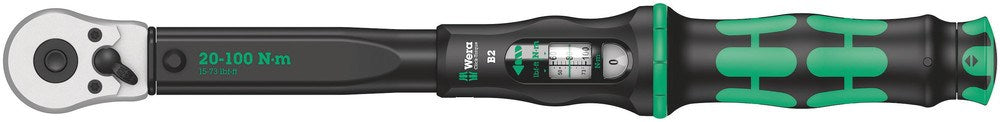 Click-Torque B 2 draaimomentsleutel met omschakelratel, 3/8 duim, 20 - 100 Nm