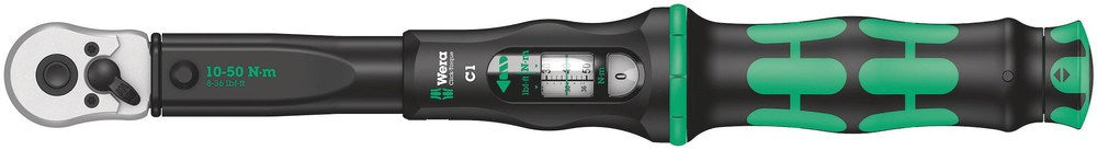 Click-Torque C 1 draaimomentsleutel met omschakelratel, 1/2 duim, 10 - 50 Nm