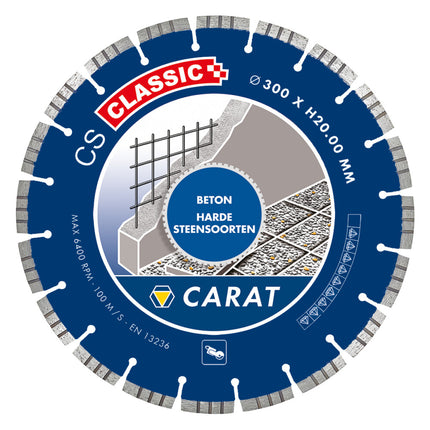 Carat 5X Diamantzagen in Koffer Beton CS Classic Ø350 X 20,00mm – CSC3502A21