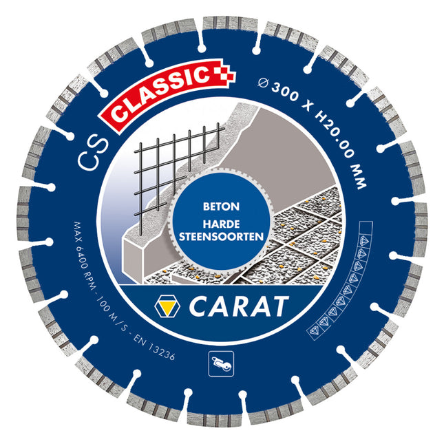 Carat 5X Diamantzagen in Koffer Beton CS Classic Ø350 X 25,40mm – CSC3504A21