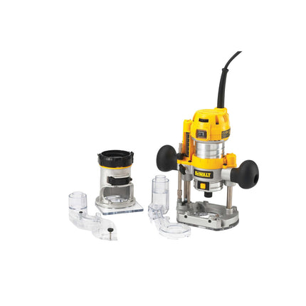 DeWALT D26204K-QS Inval Bovenfrees met Verwisselbare Zool 900 Watt 8mm Koffer 8mm in 900W