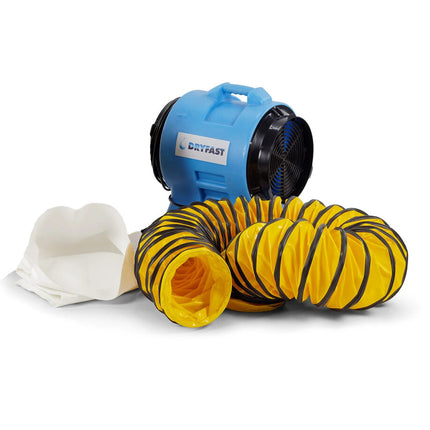 Dryfast Ventilator DAF3000 Set 10M SLANG1X SZ3/300, 1X LTS300/10, 2X Spanbanden - DAF3000LSAU/10