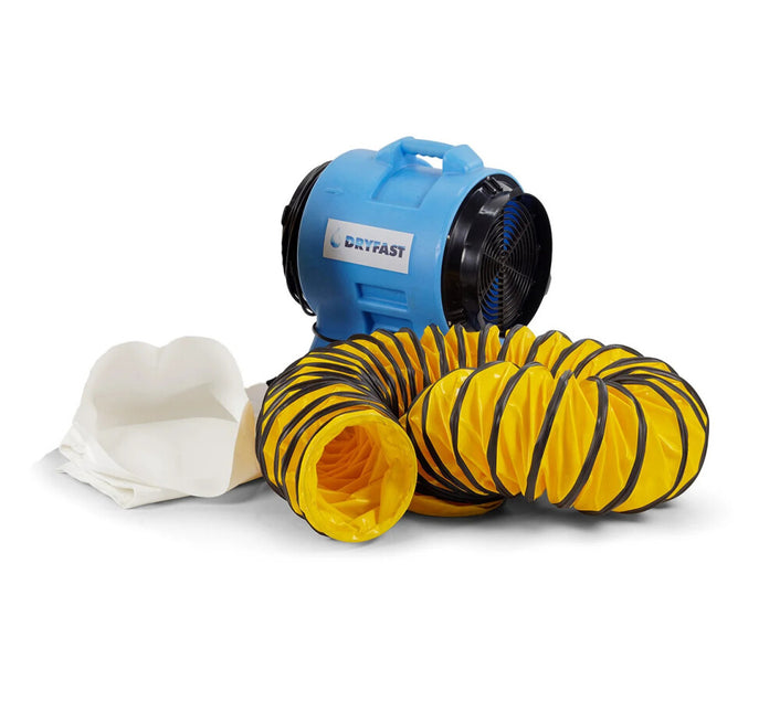 Dryfast Ventilator DAF3000 Set 10M SLANG1X SZ3/300, 1X LTS300/10, 2X Spanbanden - DAF3000LSAU/10