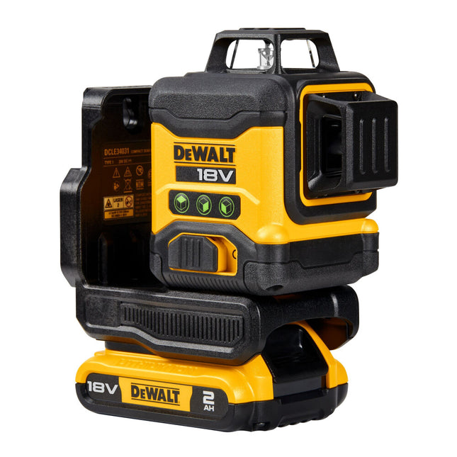 DeWALT DCLE34031D1-QW 18V 3X360° Compact Laser Groen
