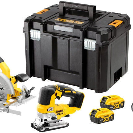 DeWALT DCK2012P2T-QW 18V XR Zaag Twinkit DCS570 + DCS334 2 X 5.0Ah