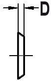 JSO-TR HW Keermes 30x12x1,5mm 4-zijdig 10st - 72020-6-03000