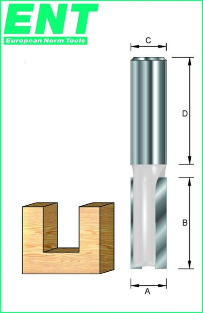Afbeelding ENT groeffrees hw schacht 6 mm