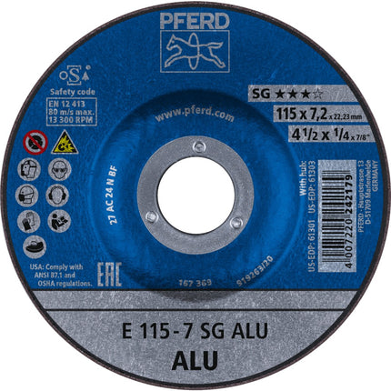 Afbeelding PFERD TOOLS afbraamschijf non ferro metalen E SG ALU