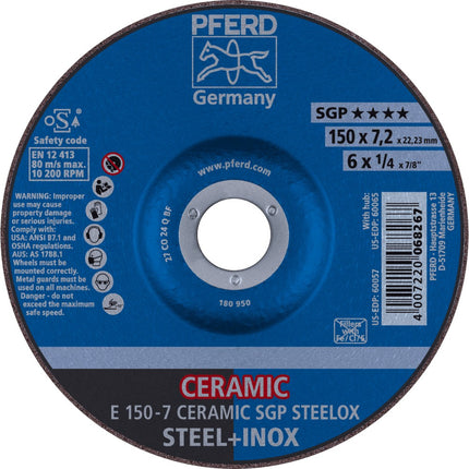Afbeelding PFERD TOOLS afbraamschijf E SGP STEELOX