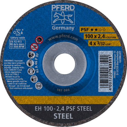 Afbeelding PFERD TOOLS doorslijpschijf, staal EH/EHT PSF STEEL