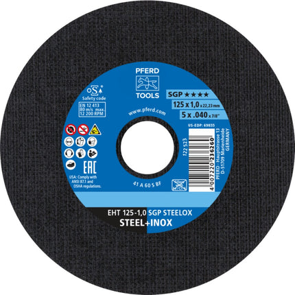 Afbeelding PFERD TOOLS doorslijpschijf, inox EH/EHT SGP STEELOX