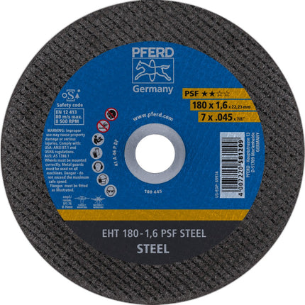 Afbeelding PFERD TOOLS doorslijpschijf, staal EH/EHT PSF STEEL